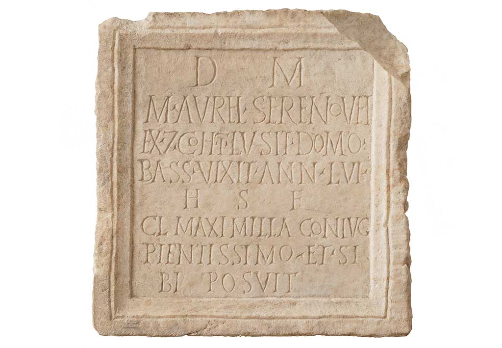 Ilok - The plate of the Marcus Aurelius Serenus, veteran cohors I Lusitanorum (Muzej grada Iloka 2010)