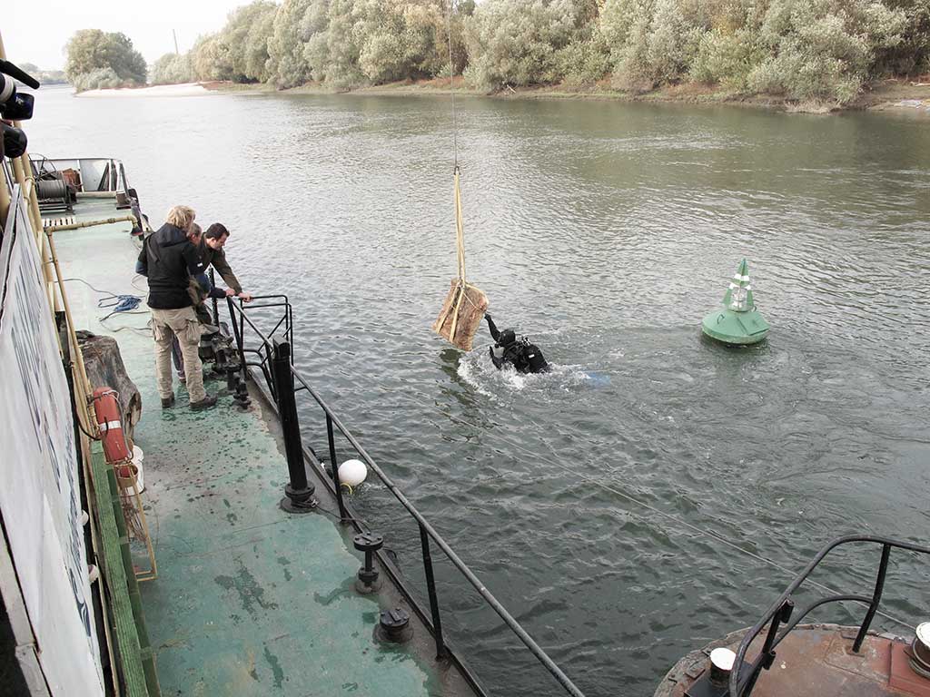 Osijek - Roman spolia on the site of Hadrians bridge (Vukmanić 2011)