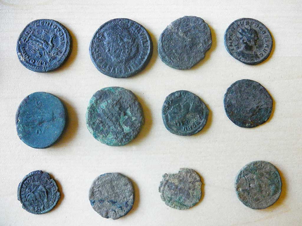 Kneževi Vinogradi - Coins found by fieldwalk (Vukmanić 2013)