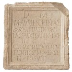 Ilok - The plate of the Marcus Aurelius Serenus, veteran cohors I Lusitanorum (Muzej grada Iloka 2010)